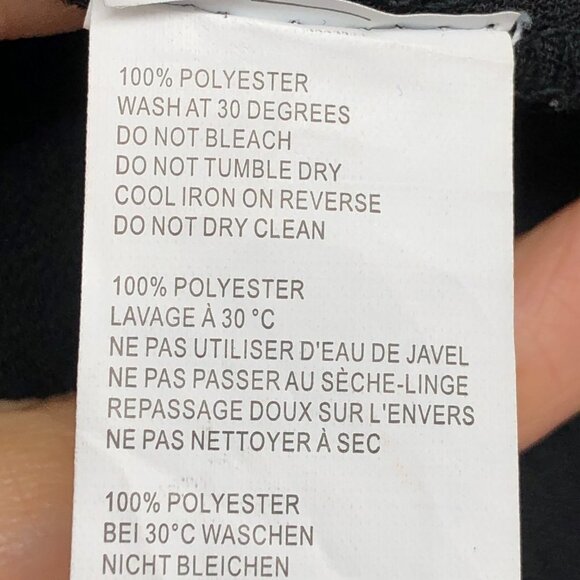 boohoo Black Woven Tie Front plunge neck cropped Shirt size 2 - Picture 11 of 15